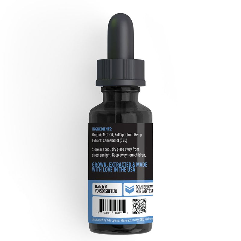 Vitality™ Full Spectrum CBD Oil, 2000mg