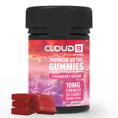 Delta-9 THC Gummies 10mg | Cloud9 Hemp Edibles 20ct | Vida Optima Delta-9 THC Gummies 10mg | Cloud9 Hemp Edibles 20ct | Vida Optima