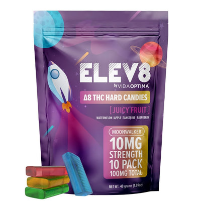 VO Inc Elev8™ Delta 8 THC Candies, Juicy Fruit D8 Edibles