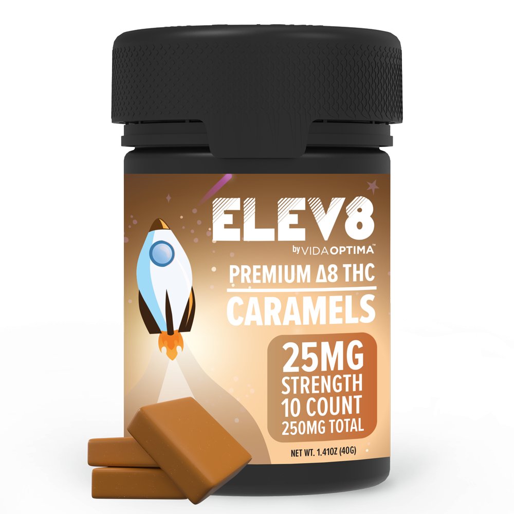VO Inc Elev8™ Delta 8 THC Caramels D8 Edibles