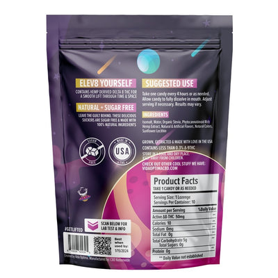 VO Inc Elev8™ Delta 8 THC Candies, Juicy Fruit D8 Edibles