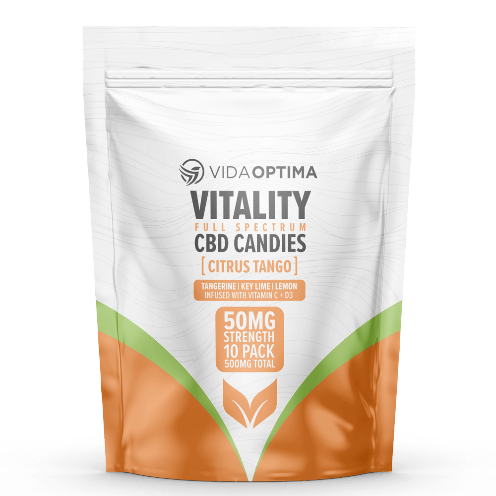 Vida Optima™ Vitality™ 50mg CBD Hard Candies, Citrus Mix Edibles