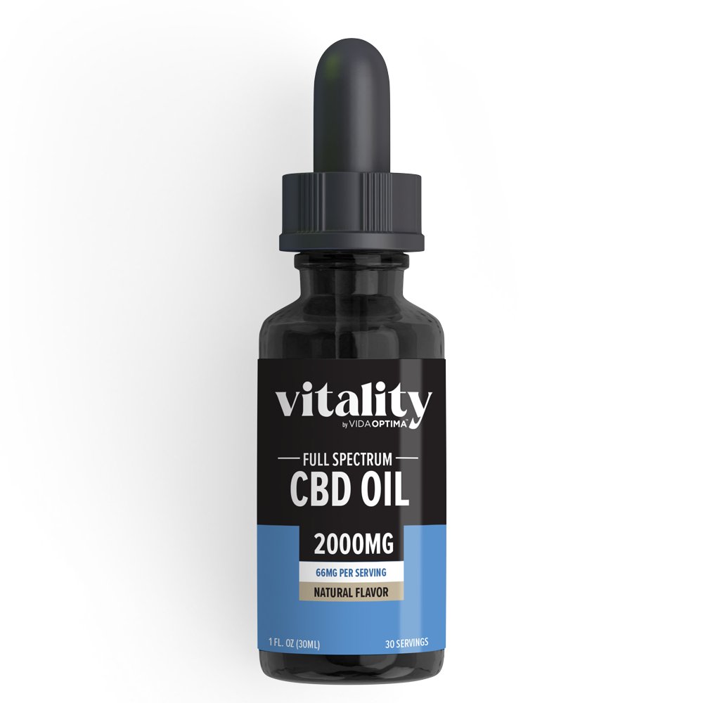 Vitality™ Full Spectrum CBD Oil, 2000mg - Vida Optima™-CBD Oil